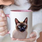Custom Pet Color Mug - Pet Photo + Name