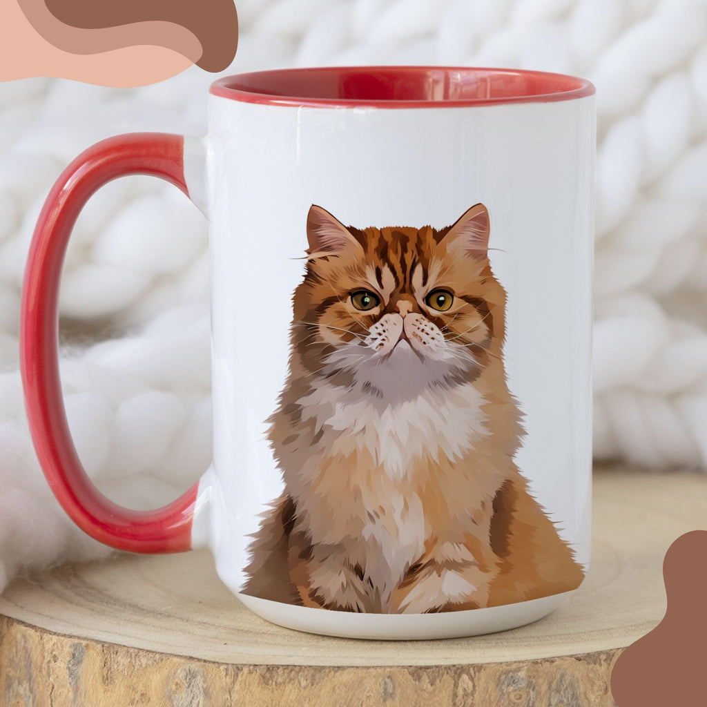 Custom Pet Color Mug - Pet Photo + Name