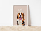 Custom Pet Portrait - Pet Photo + Name