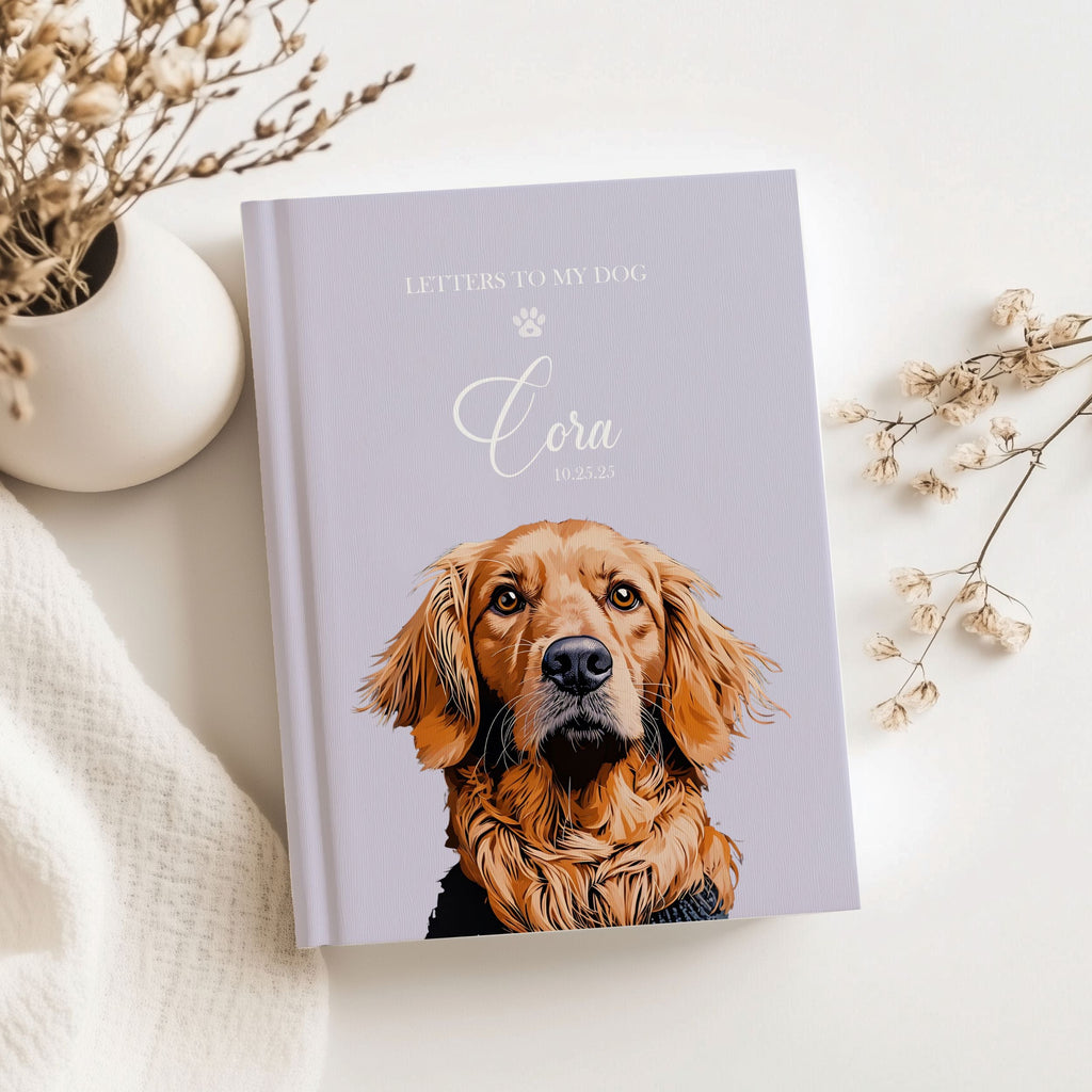 Custom Hardcover Journal with Pet Photo + Name