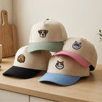Custom Embroidered Pet Two-Tone 5 Panel Cap Using Pet Photo + Name